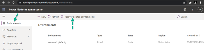 How To Recover A Deleted Environment In Dynamics 365 CRM Online?